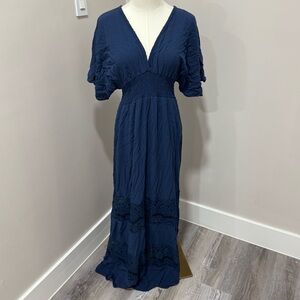 Lovestitch Navy Maxi Dress, size S/M